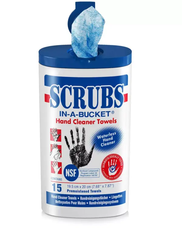 SCRUBS Hand Cleaning Towels 15 Wipes